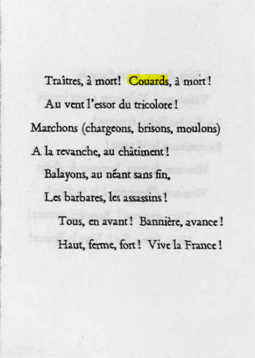 Original scan of La Gauloise. Song of the Fighting French, PDF page 3