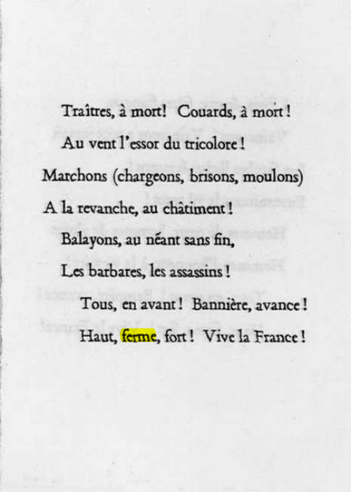 Original scan of La Gauloise. Song of the Fighting French, PDF page 3