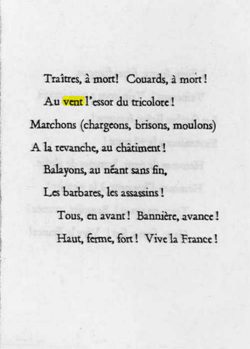 Original scan of La Gauloise. Song of the Fighting French, PDF page 3
