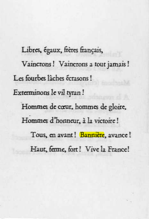 Original scan of La Gauloise. Song of the Fighting French, PDF page 4