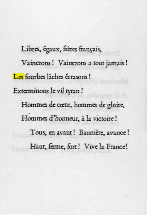 Original scan of La Gauloise. Song of the Fighting French, PDF page 4