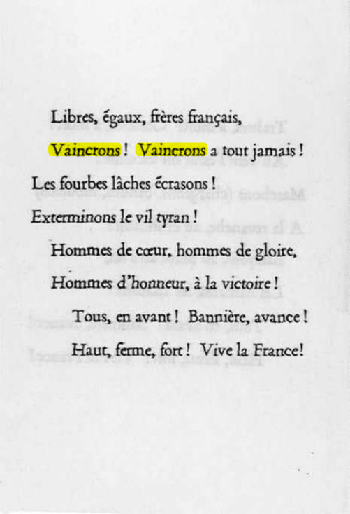 Original scan of La Gauloise. Song of the Fighting French, PDF page 4