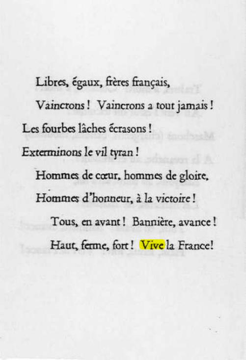 Original scan of La Gauloise. Song of the Fighting French, PDF page 4