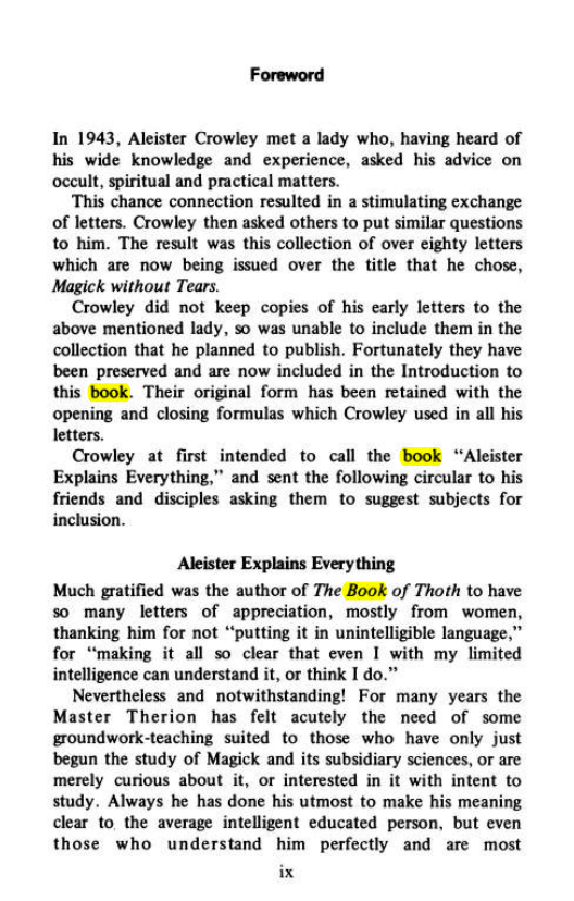 Original scan of Magick Without Tears, PDF page 10