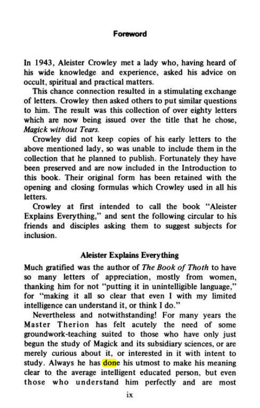 Original scan of Magick Without Tears, PDF page 10