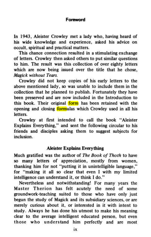 Original scan of Magick Without Tears, PDF page 10
