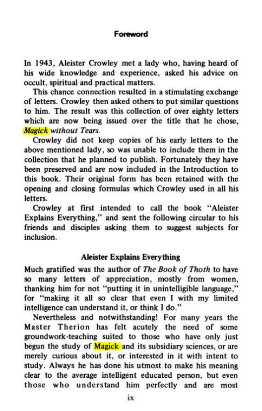 Original scan of Magick Without Tears, PDF page 10