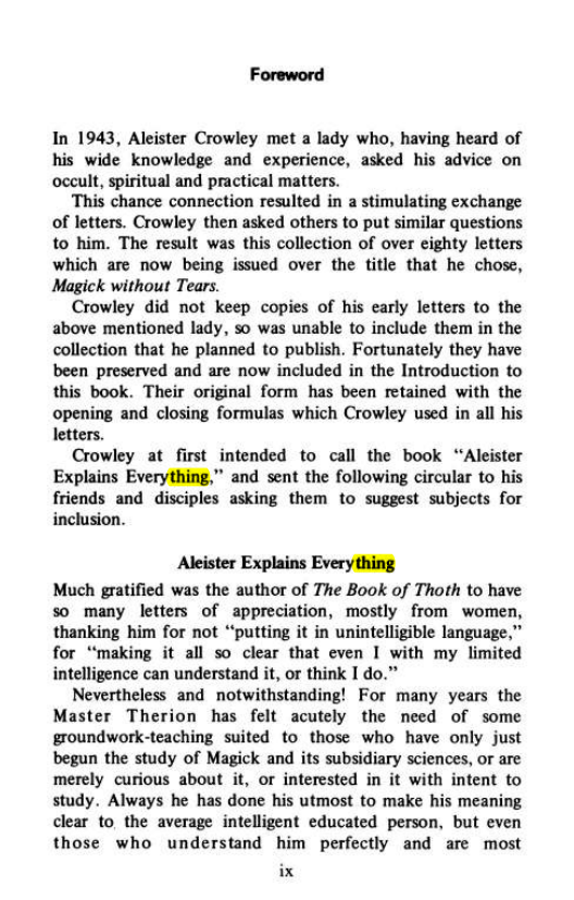 Original scan of Magick Without Tears, PDF page 10