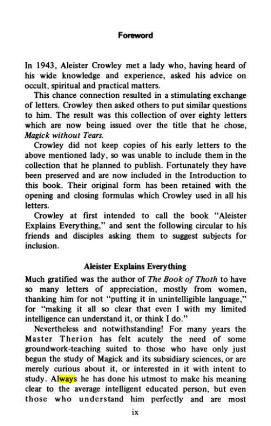 Original scan of Magick Without Tears, PDF page 10
