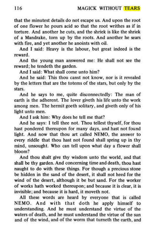 Original scan of Magick Without Tears, PDF page 149