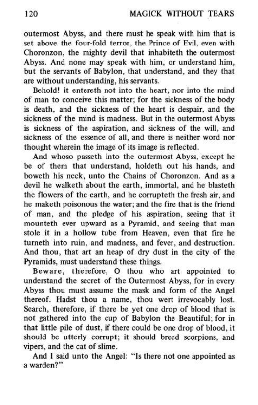 Original scan of Magick Without Tears, PDF page 153