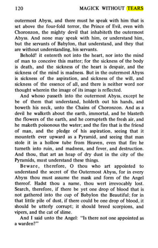 Original scan of Magick Without Tears, PDF page 153