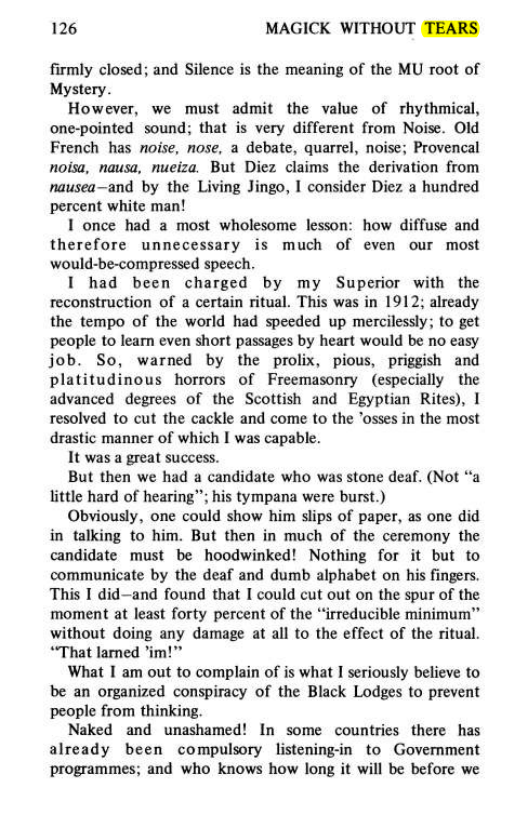 Original scan of Magick Without Tears, PDF page 159