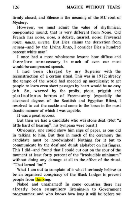 Original scan of Magick Without Tears, PDF page 159