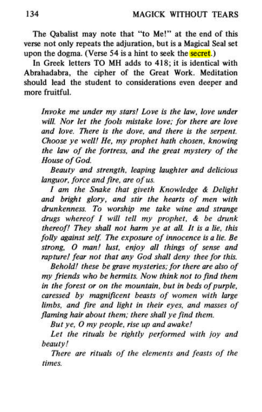 Original scan of Magick Without Tears, PDF page 167