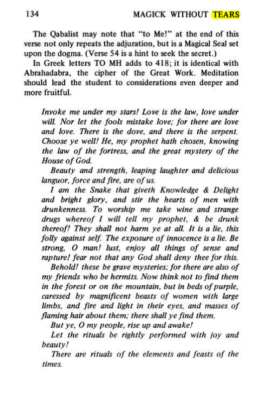 Original scan of Magick Without Tears, PDF page 167