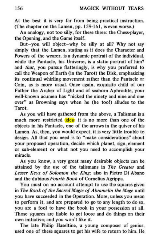 Original scan of Magick Without Tears, PDF page 189