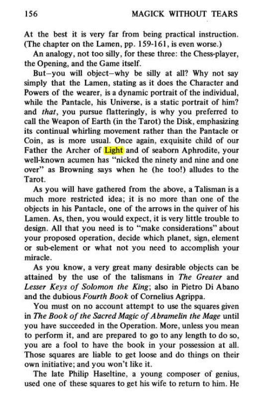 Original scan of Magick Without Tears, PDF page 189