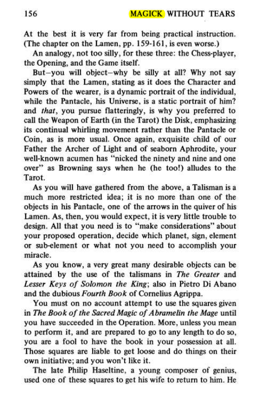 Original scan of Magick Without Tears, PDF page 189