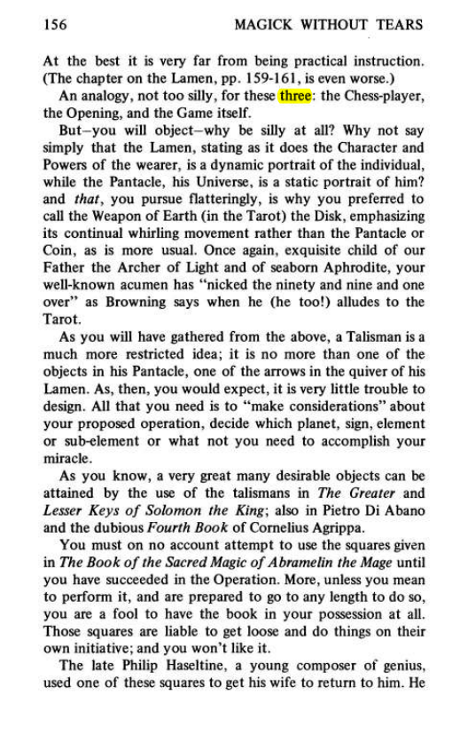 Original scan of Magick Without Tears, PDF page 189
