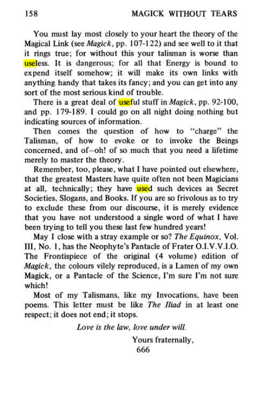 Original scan of Magick Without Tears, PDF page 191