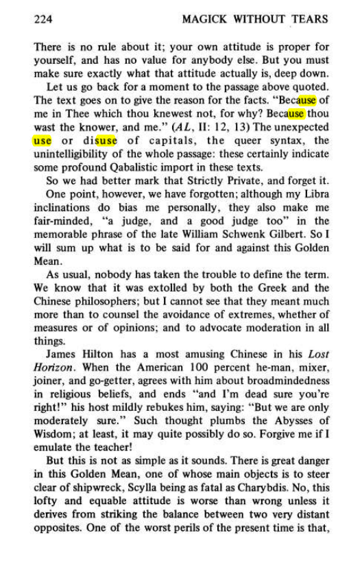 Original scan of Magick Without Tears, PDF page 257