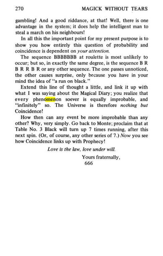 Original scan of Magick Without Tears, PDF page 303
