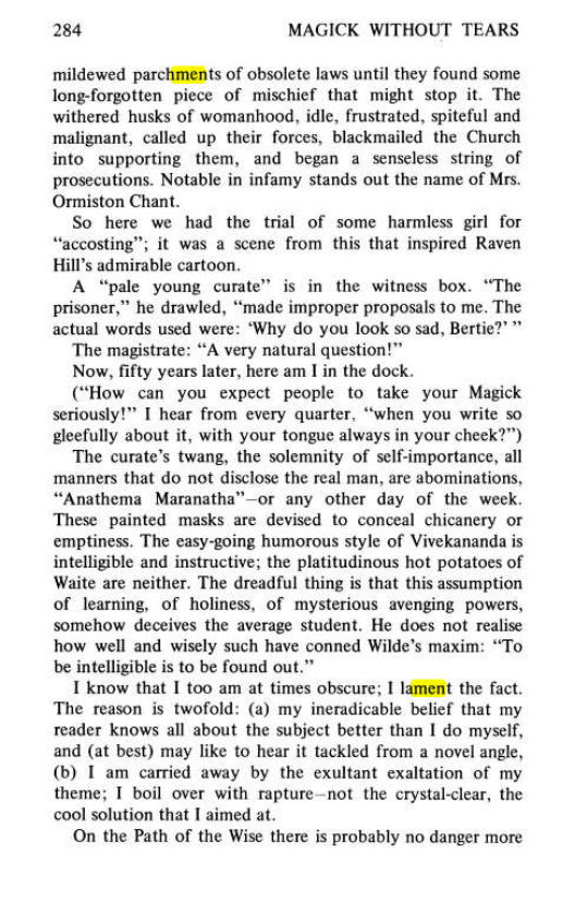 Original scan of Magick Without Tears, PDF page 317