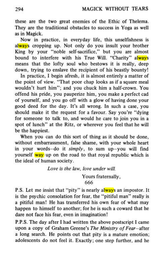 Original scan of Magick Without Tears, PDF page 327
