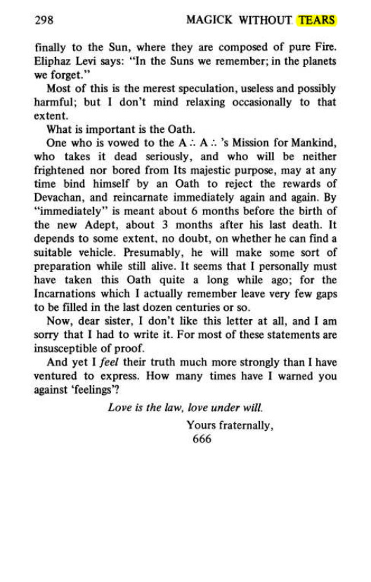 Original scan of Magick Without Tears, PDF page 331