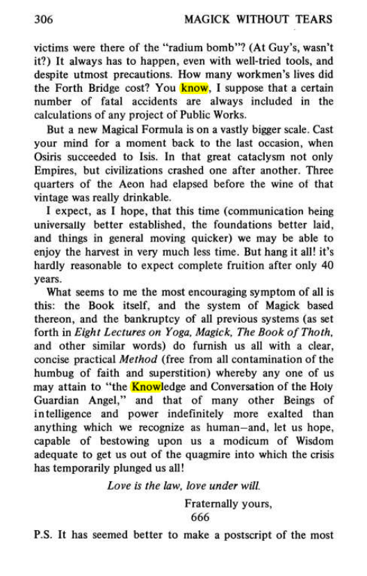 Original scan of Magick Without Tears, PDF page 339
