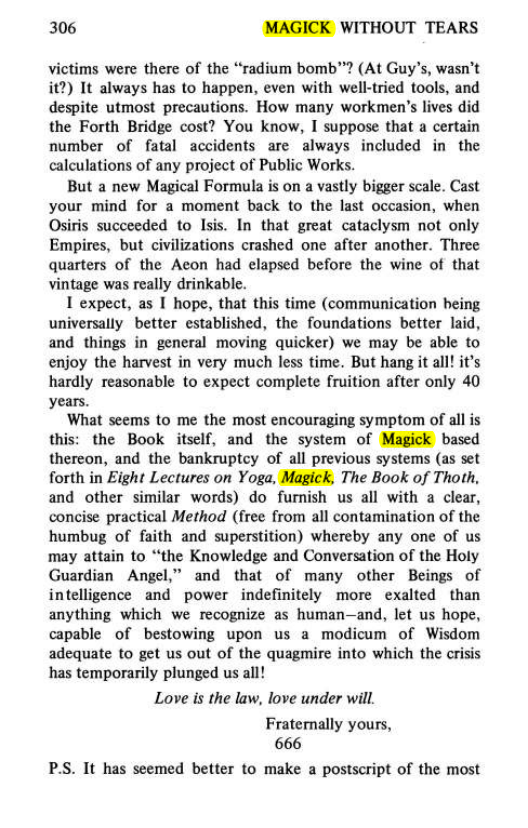 Original scan of Magick Without Tears, PDF page 339