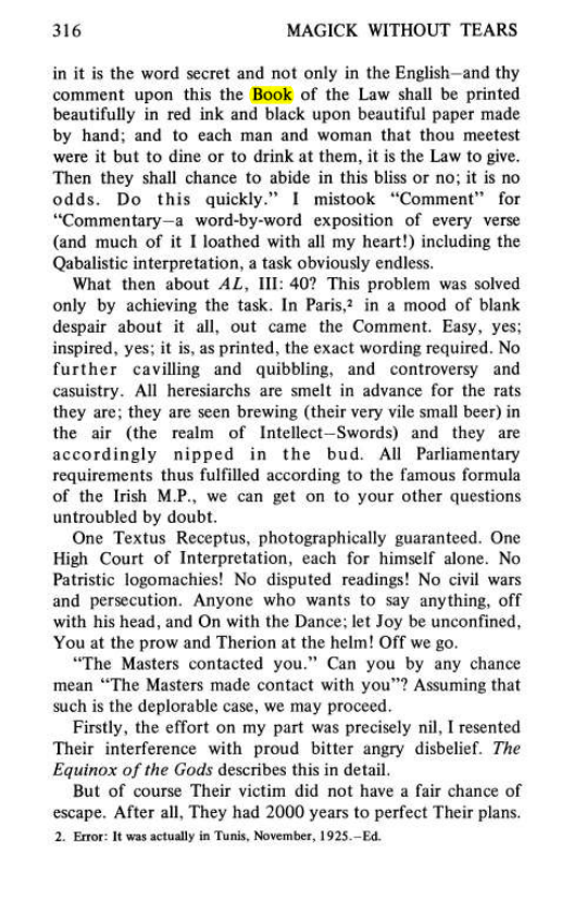Original scan of Magick Without Tears, PDF page 349