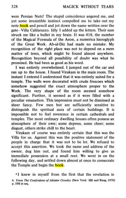 Original scan of Magick Without Tears, PDF page 361