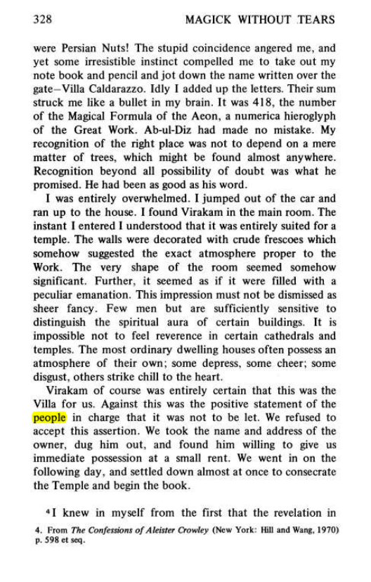Original scan of Magick Without Tears, PDF page 361