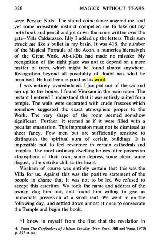 Original scan of Magick Without Tears, PDF page 361
