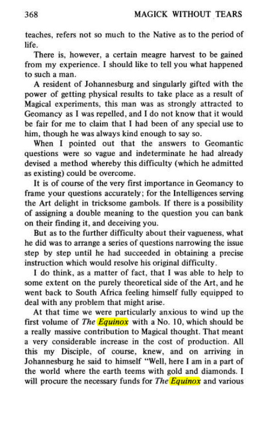 Original scan of Magick Without Tears, PDF page 401