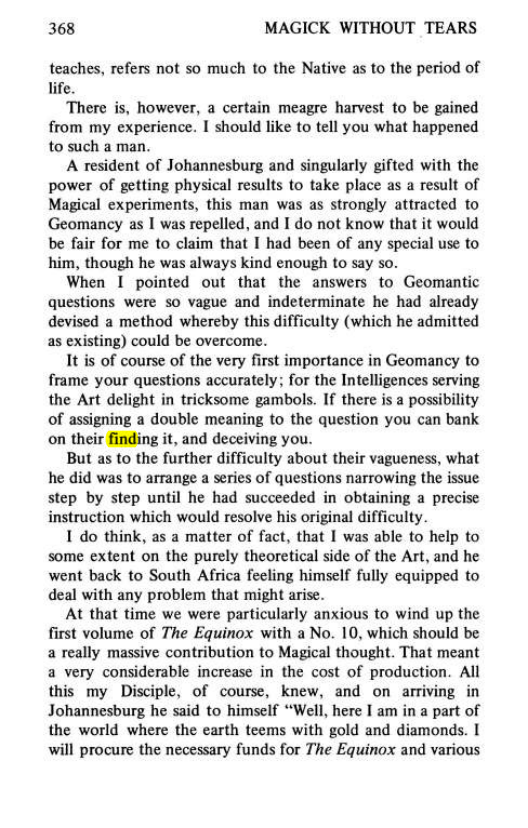 Original scan of Magick Without Tears, PDF page 401