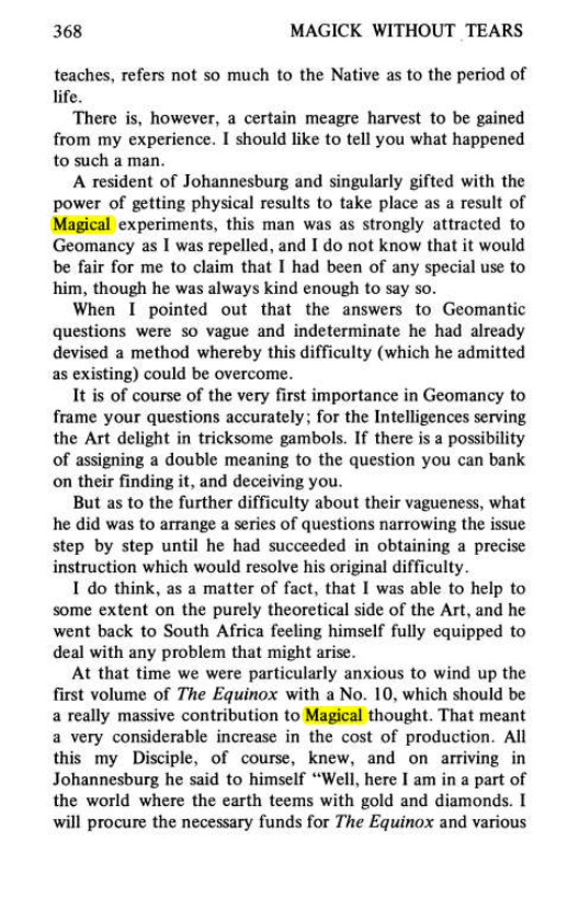 Original scan of Magick Without Tears, PDF page 401