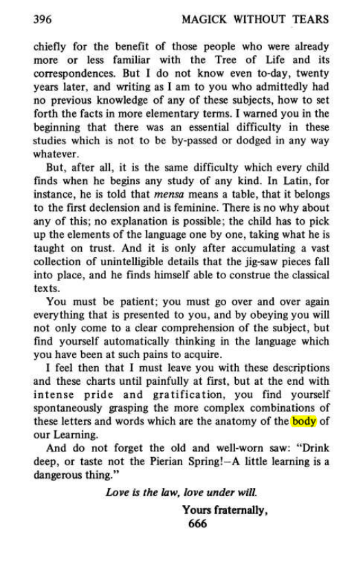 Original scan of Magick Without Tears, PDF page 429