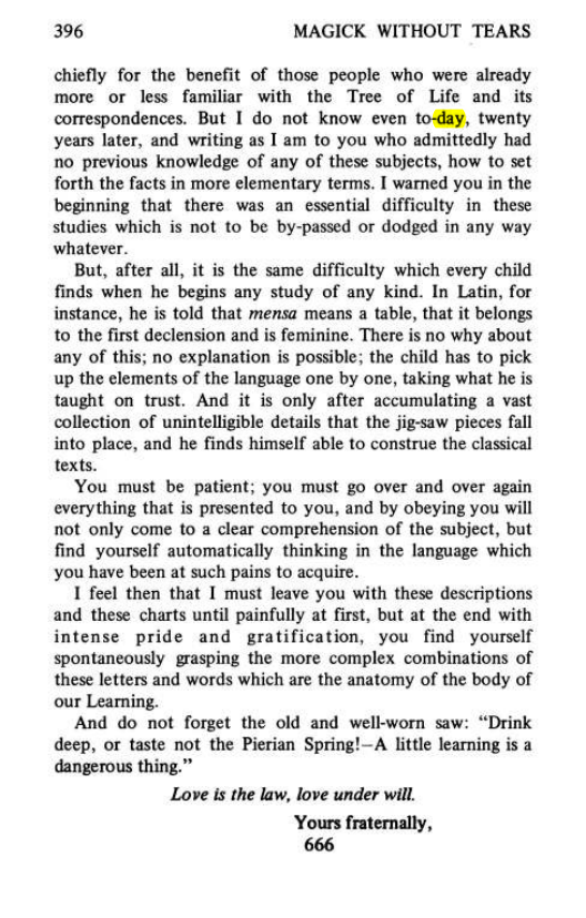 Original scan of Magick Without Tears, PDF page 429