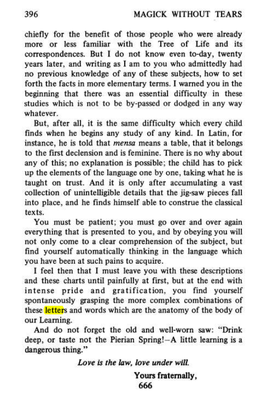 Original scan of Magick Without Tears, PDF page 429