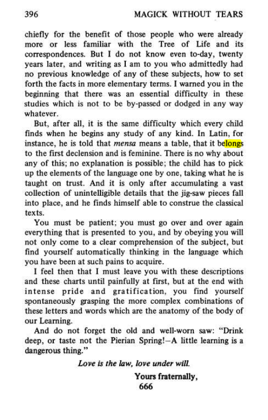 Original scan of Magick Without Tears, PDF page 429
