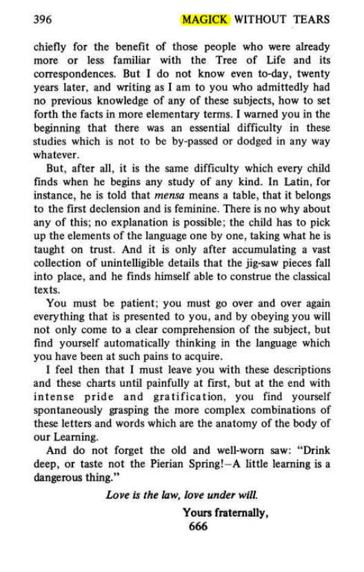Original scan of Magick Without Tears, PDF page 429