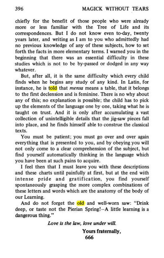 Original scan of Magick Without Tears, PDF page 429