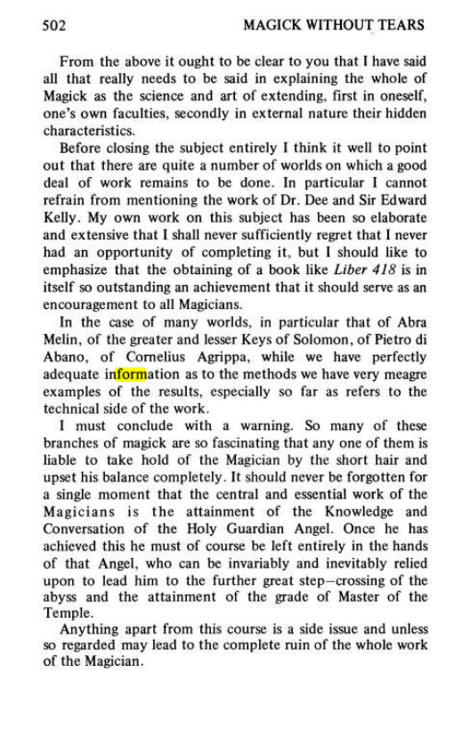 Original scan of Magick Without Tears, PDF page 535