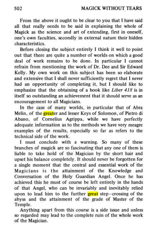 Original scan of Magick Without Tears, PDF page 535