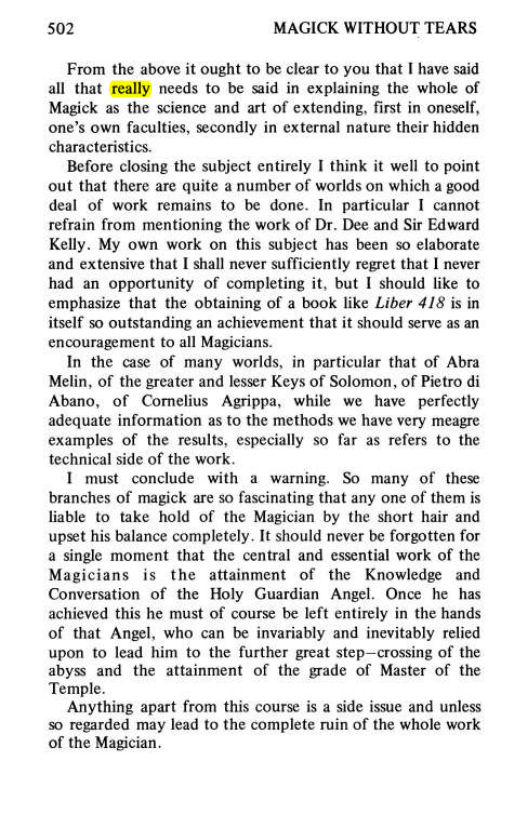 Original scan of Magick Without Tears, PDF page 535