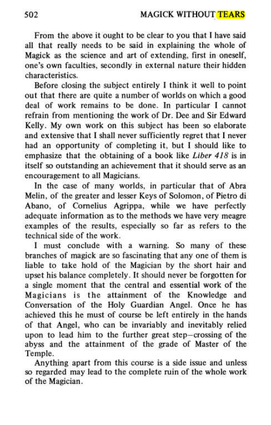 Original scan of Magick Without Tears, PDF page 535