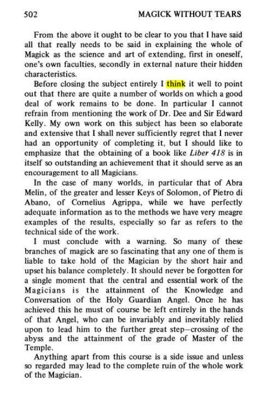 Original scan of Magick Without Tears, PDF page 535